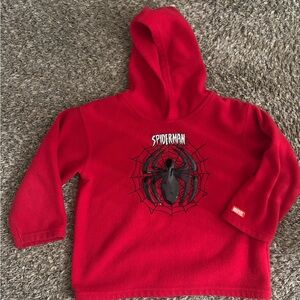 Spiderman Red Web Graphic Kids vintage Hoodie
